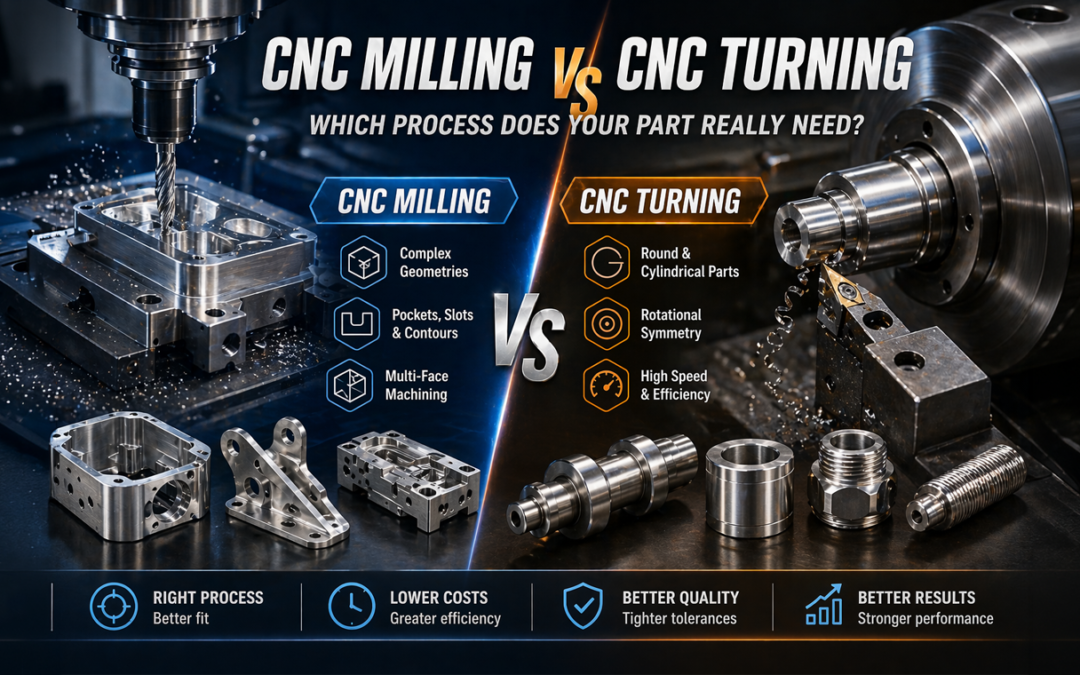CNC Milling vs CNC Turning: Which Process Does Your Part Really Need?